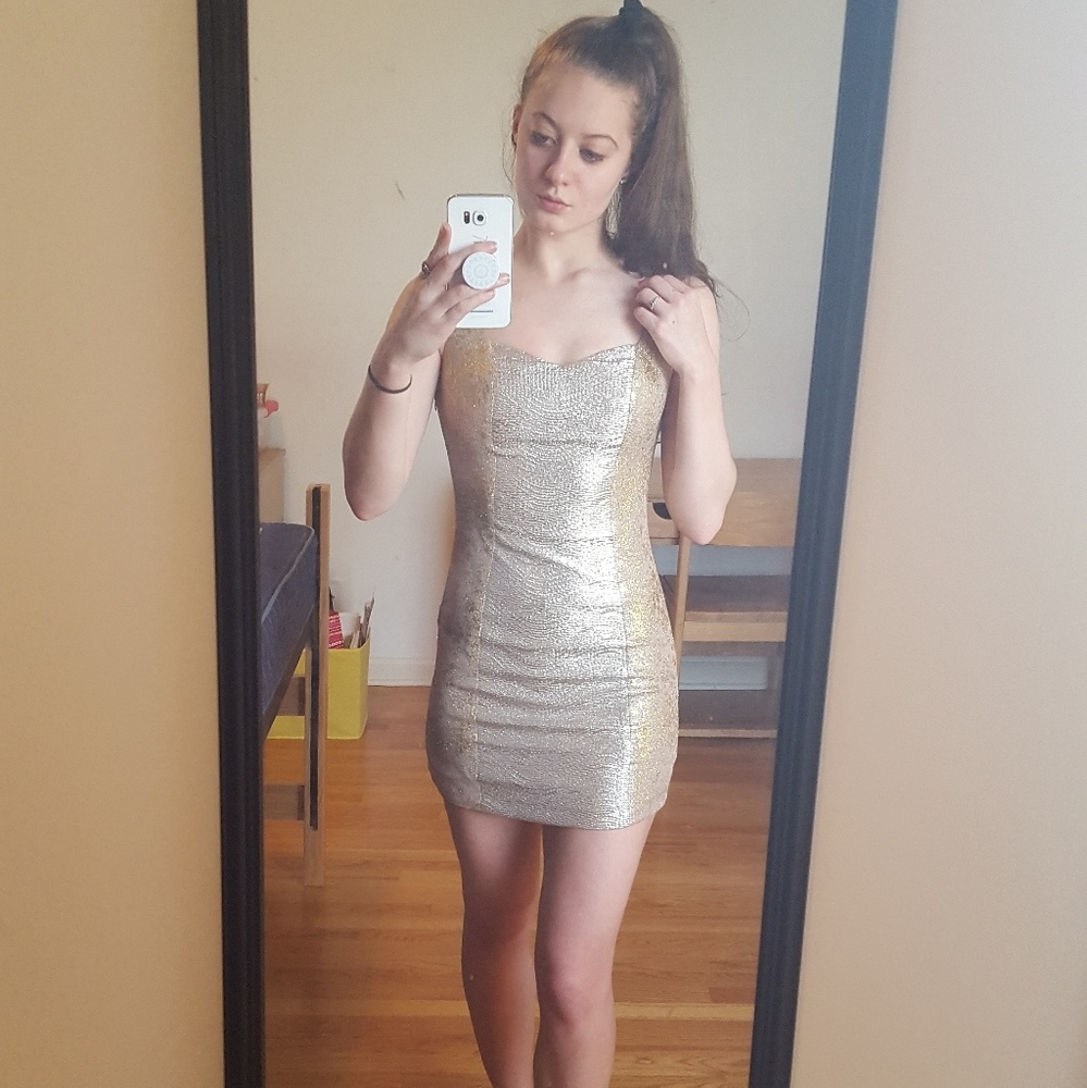 Gold and silver party dress